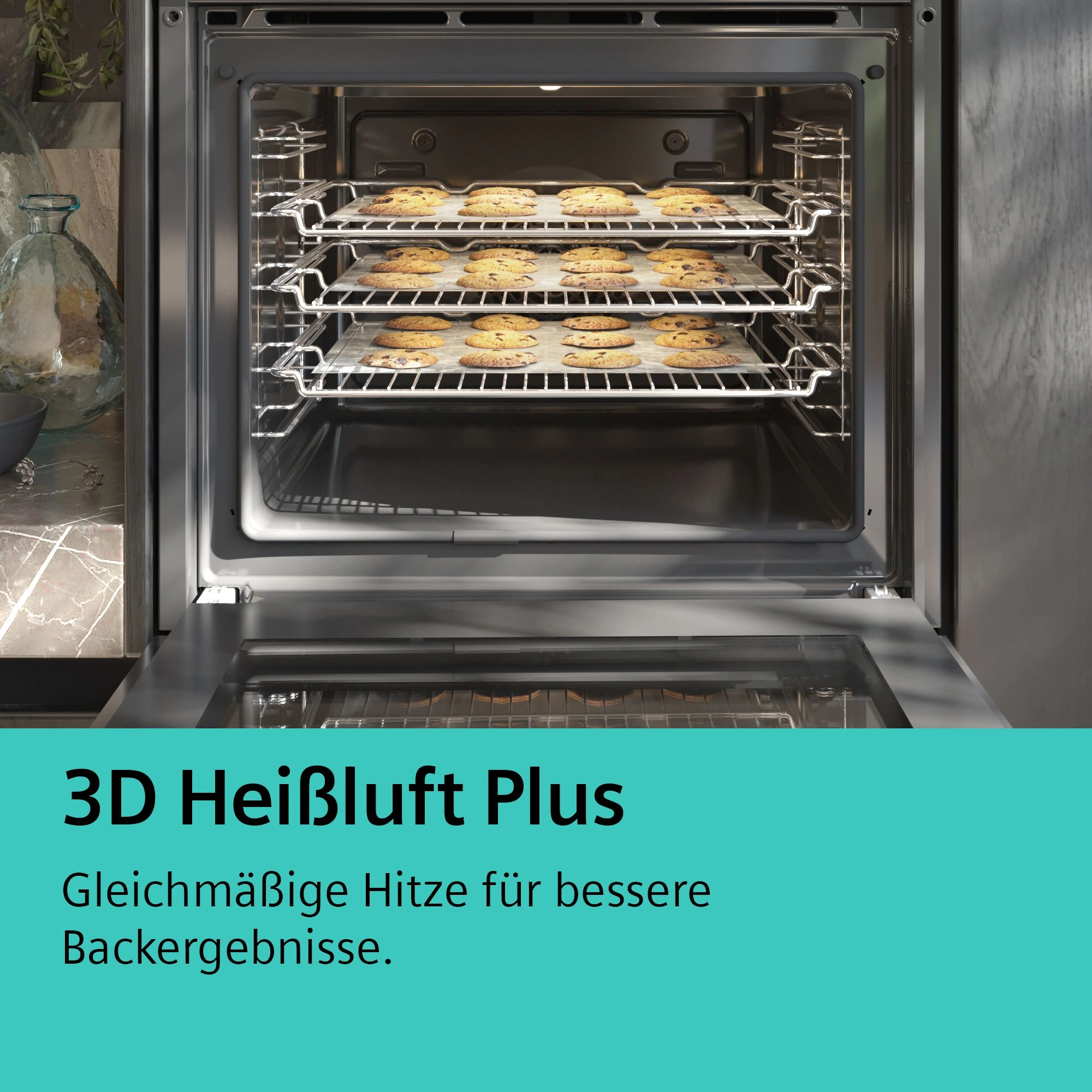 Siemens HB974GLB1 Einbau-Backofen Schwarz