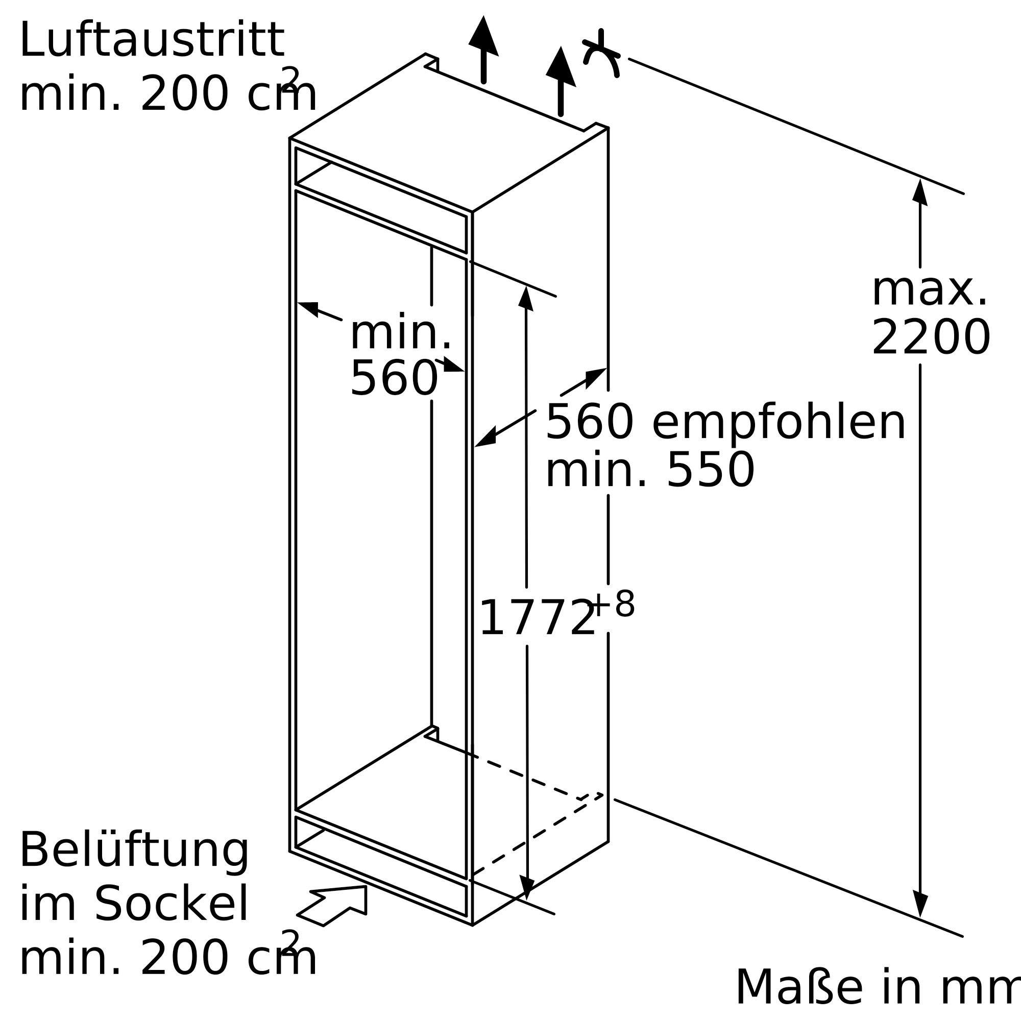 Siemens KI81RSOE0 Einbau-Kühlschrank