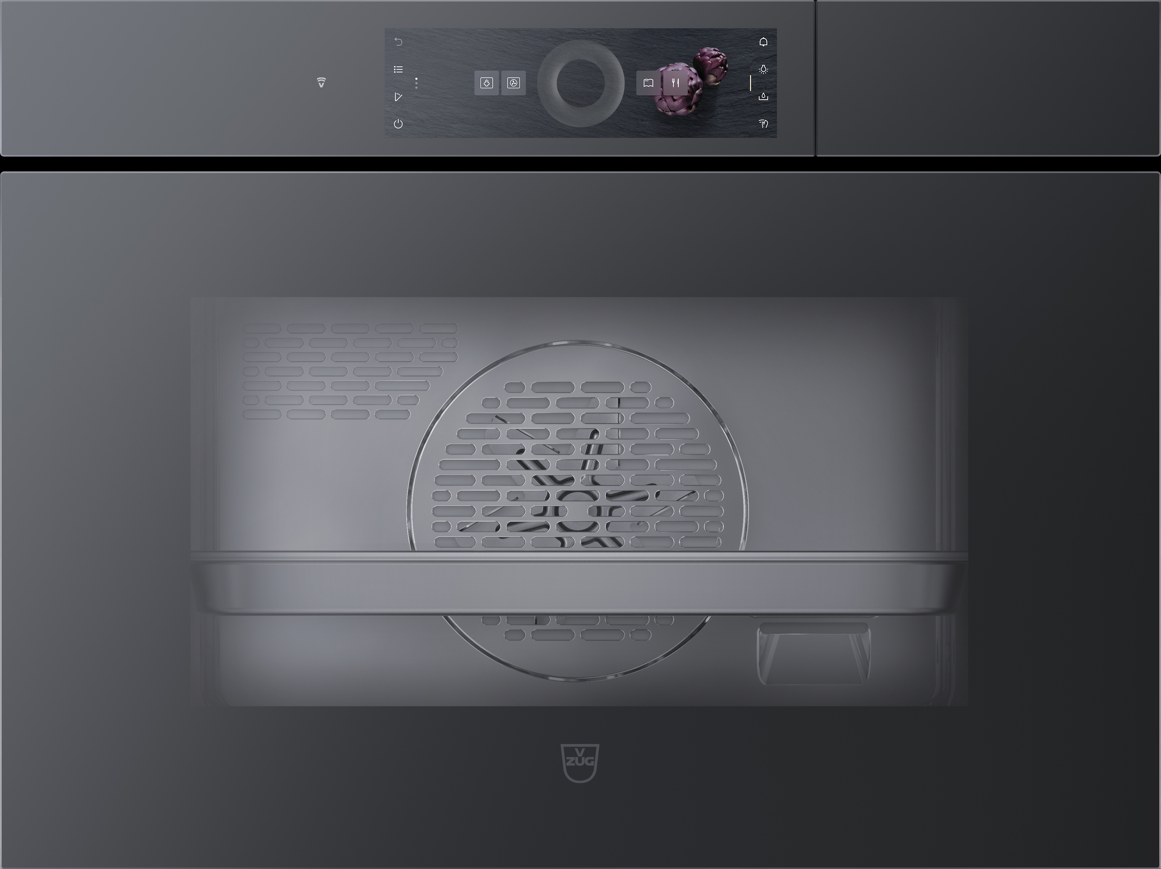 [Zweite Wahl] V-ZUG 2304300004 CombiSteamer V6000 45 Combi-Dampfgarer Spiegelglas Schwarz 