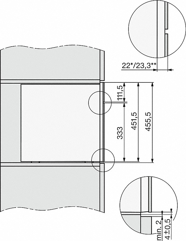 Miele CVA 7440 Einbau-Kaffeevollautomat Graphitgrau