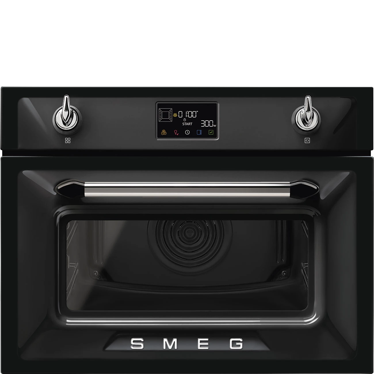 Smeg SO4902M1N Einbau-Backofen mit Mikrowellenfunktion Schwarz