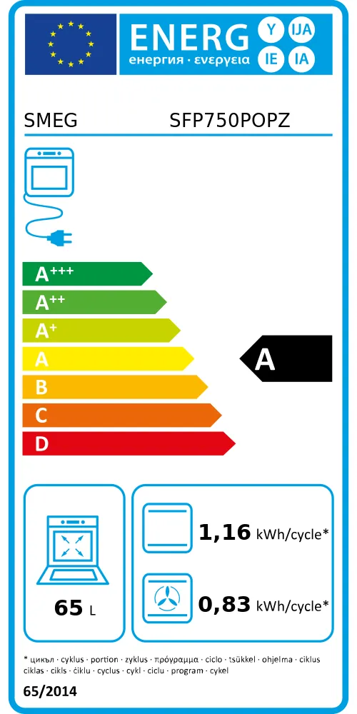 Energy Class A - Full EU energy label