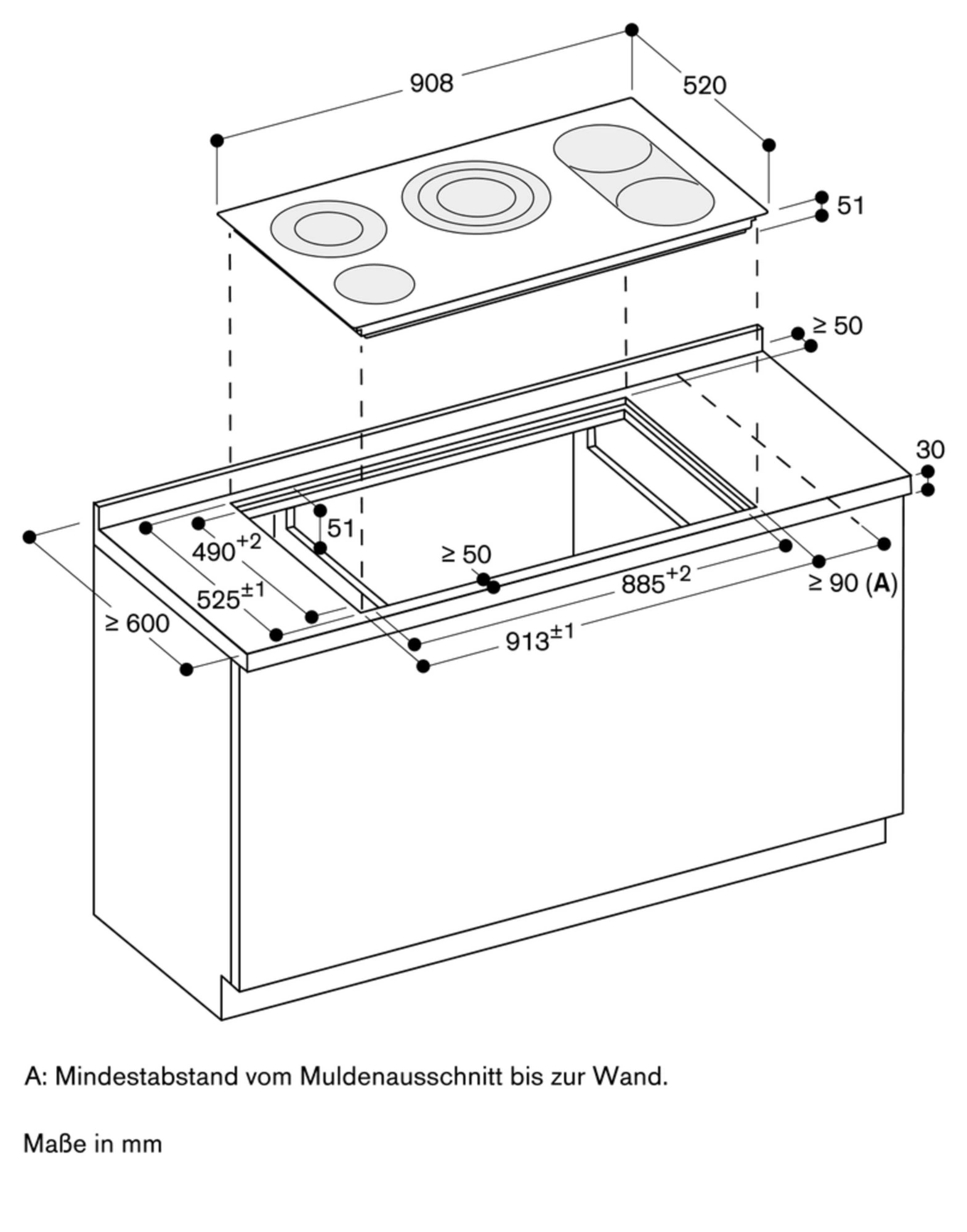 Gaggenau CE291101 Einbau-Glaskeramikkochfeld Schwarz