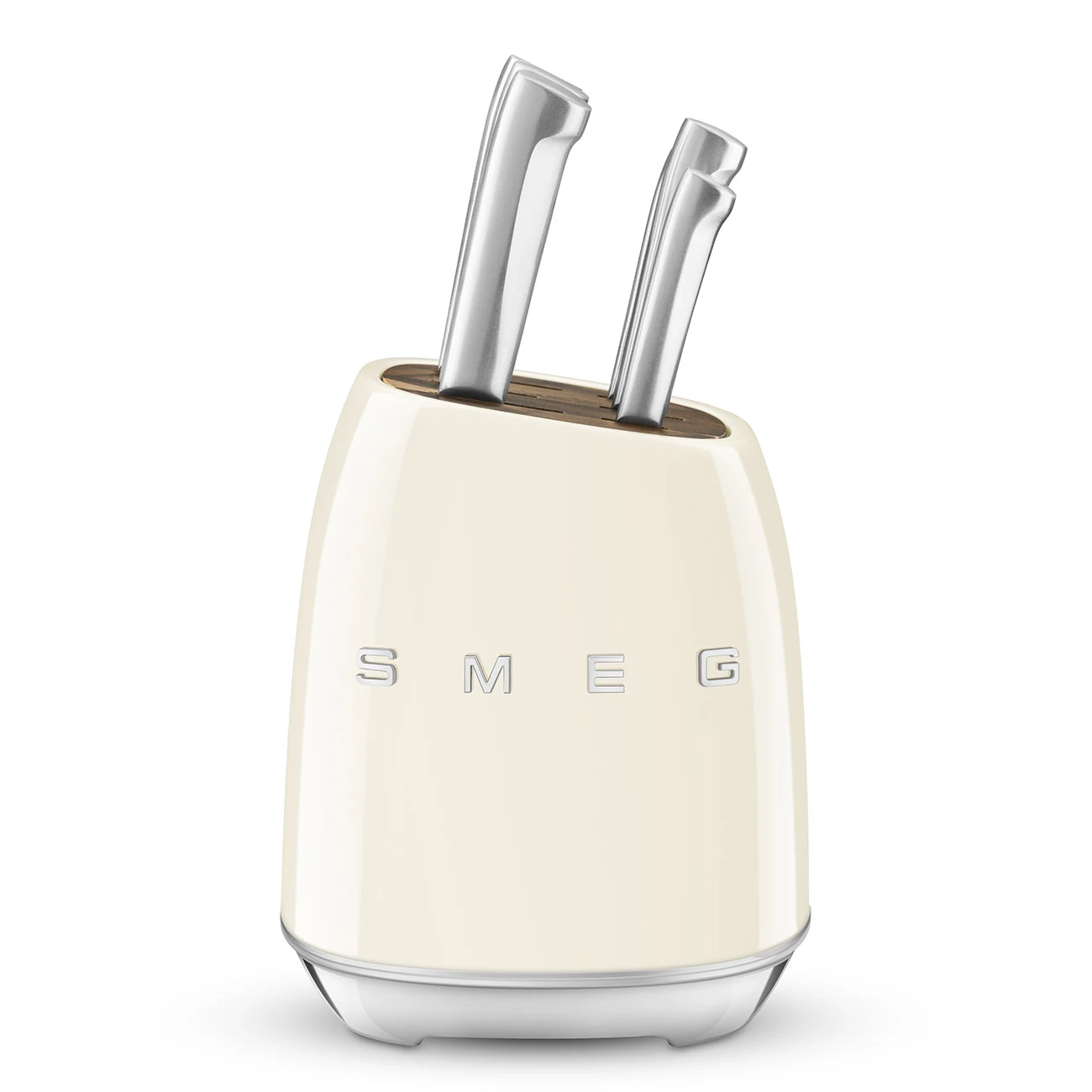 Smeg KBSF02CR Messerblock-Set Creme
