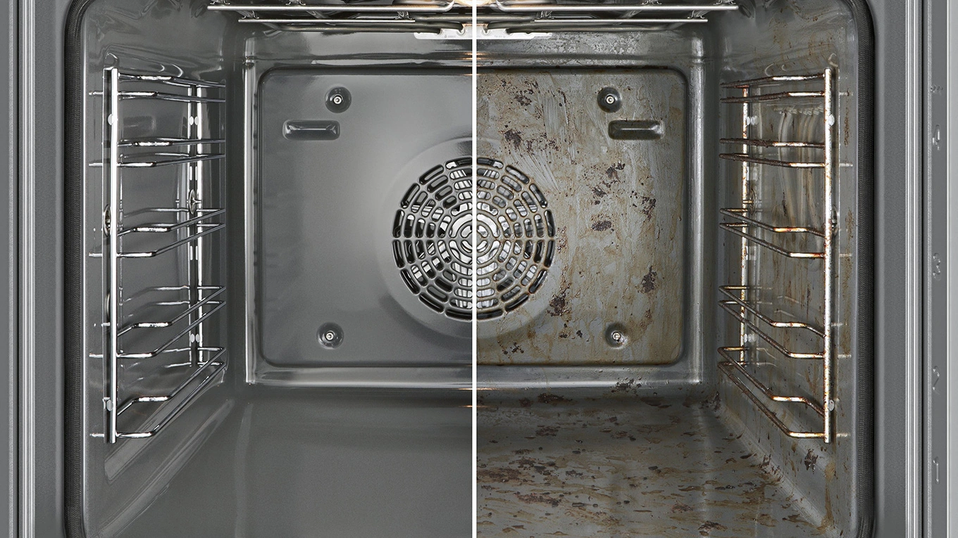 Bosch Backofen Vergleich mit und ohne Pyrolyse bosch pyrolyse backofen mit beschichtetem innenraum im bildvergleich zum backofen ohne pyrolyse