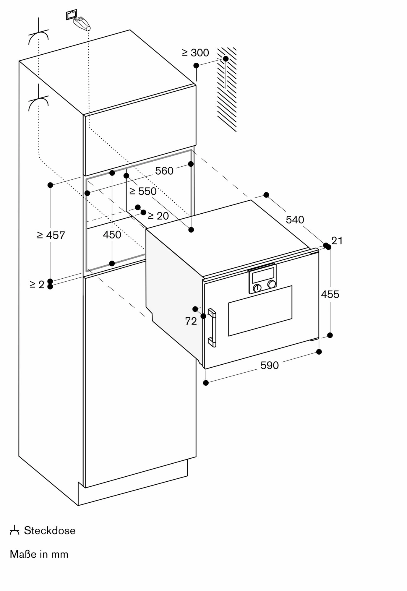 Gaggenau BSP221101 Einbau-Dampfbackofen Anthrazit