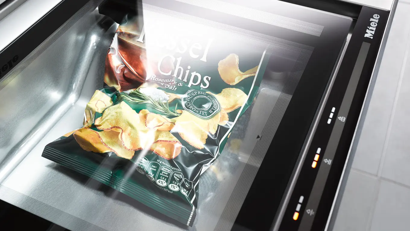 chips zum wiederverschließen in einer miele vakuumierschublade