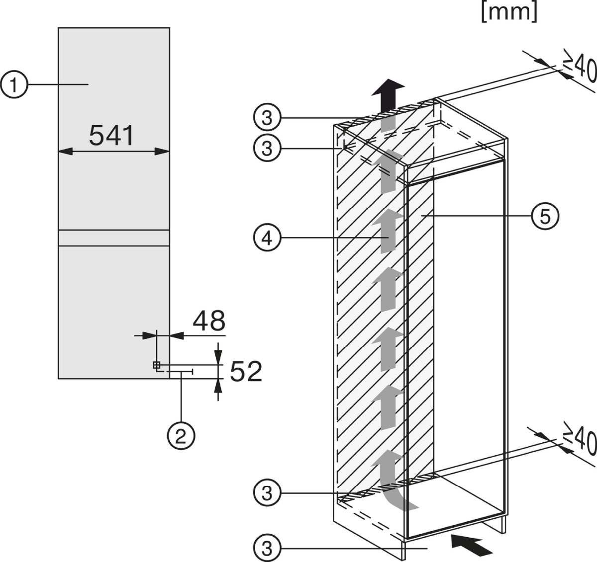 Miele KDN 7724 E Active Einbau-Kühl-Gefrierkombination