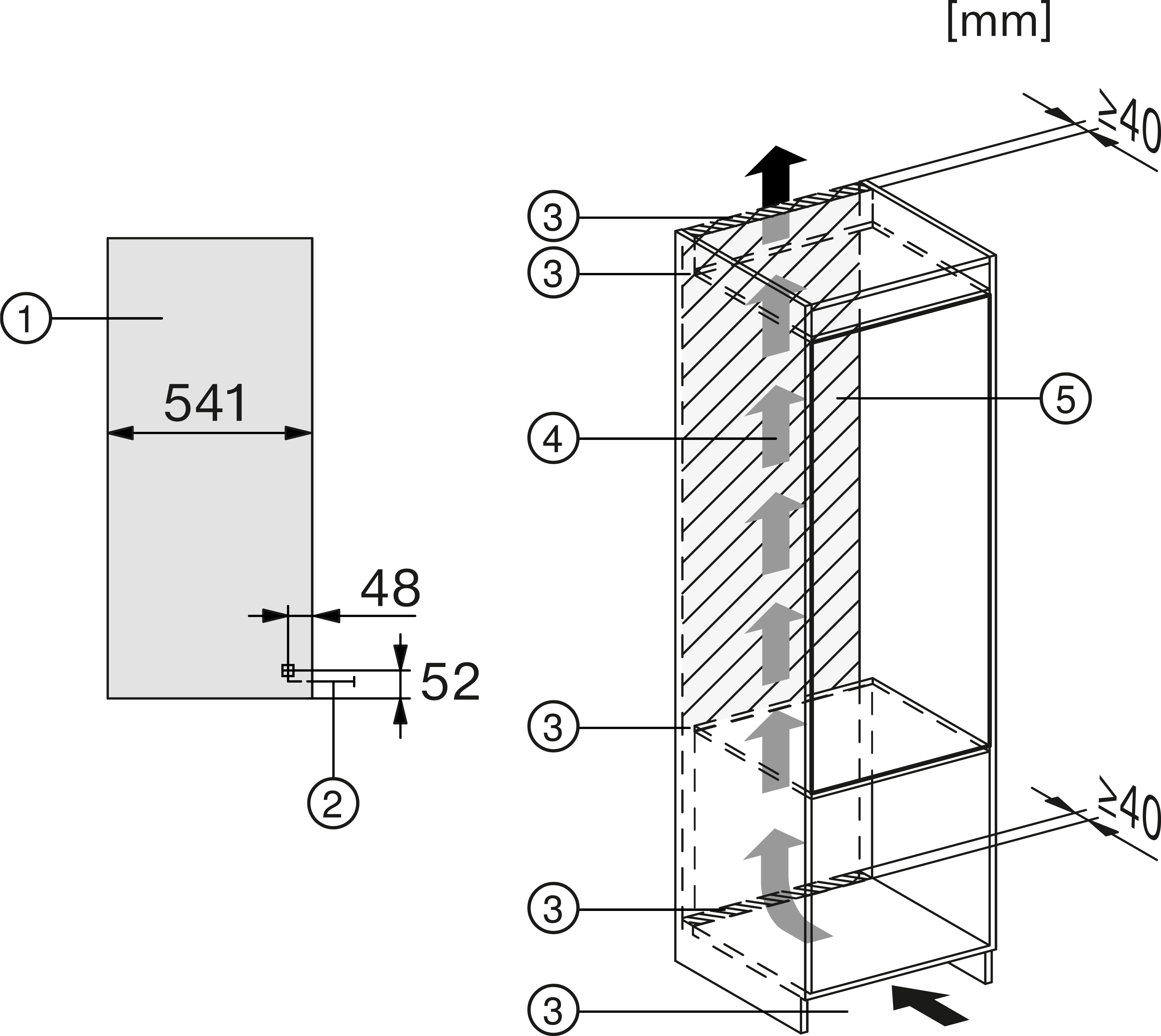 Miele K 7317 D Einbau-Kühlschrank