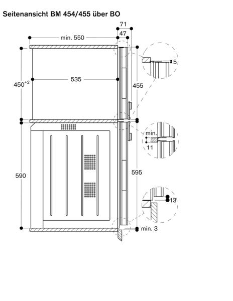 Gaggenau BM451100 Einbau-Backofen mit Mikrowellenfunktion Anthrazit