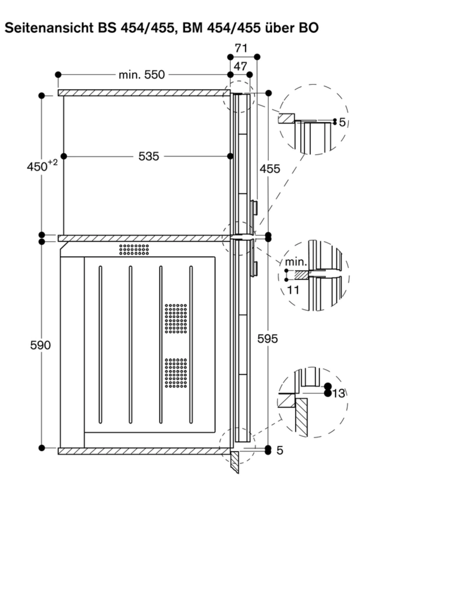 Gaggenau BM454110 Einbau-Backofen mit Mikrowellenfunktion Edelstahl