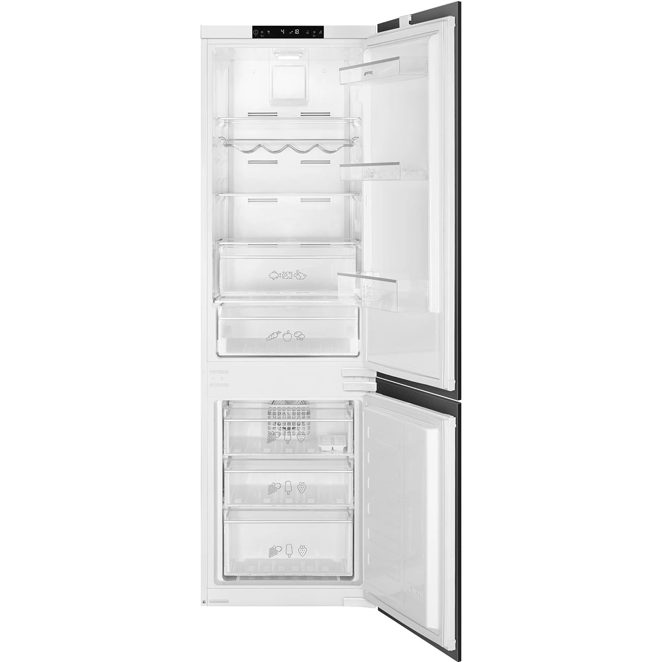 Smeg C8175TNE Einbau-Kühl-Gefrierkombination Weiß
