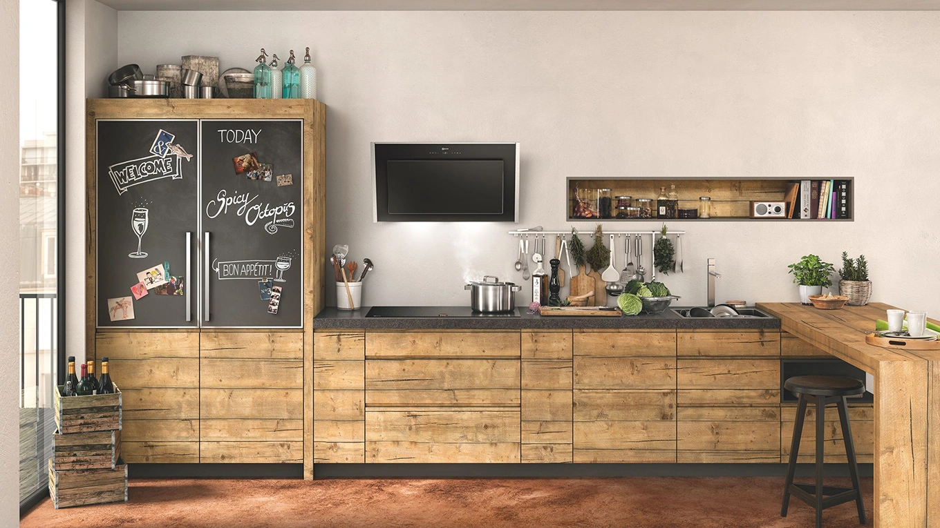 Neff Collection Design neff collection einbaugeräte serie in einer holzküche