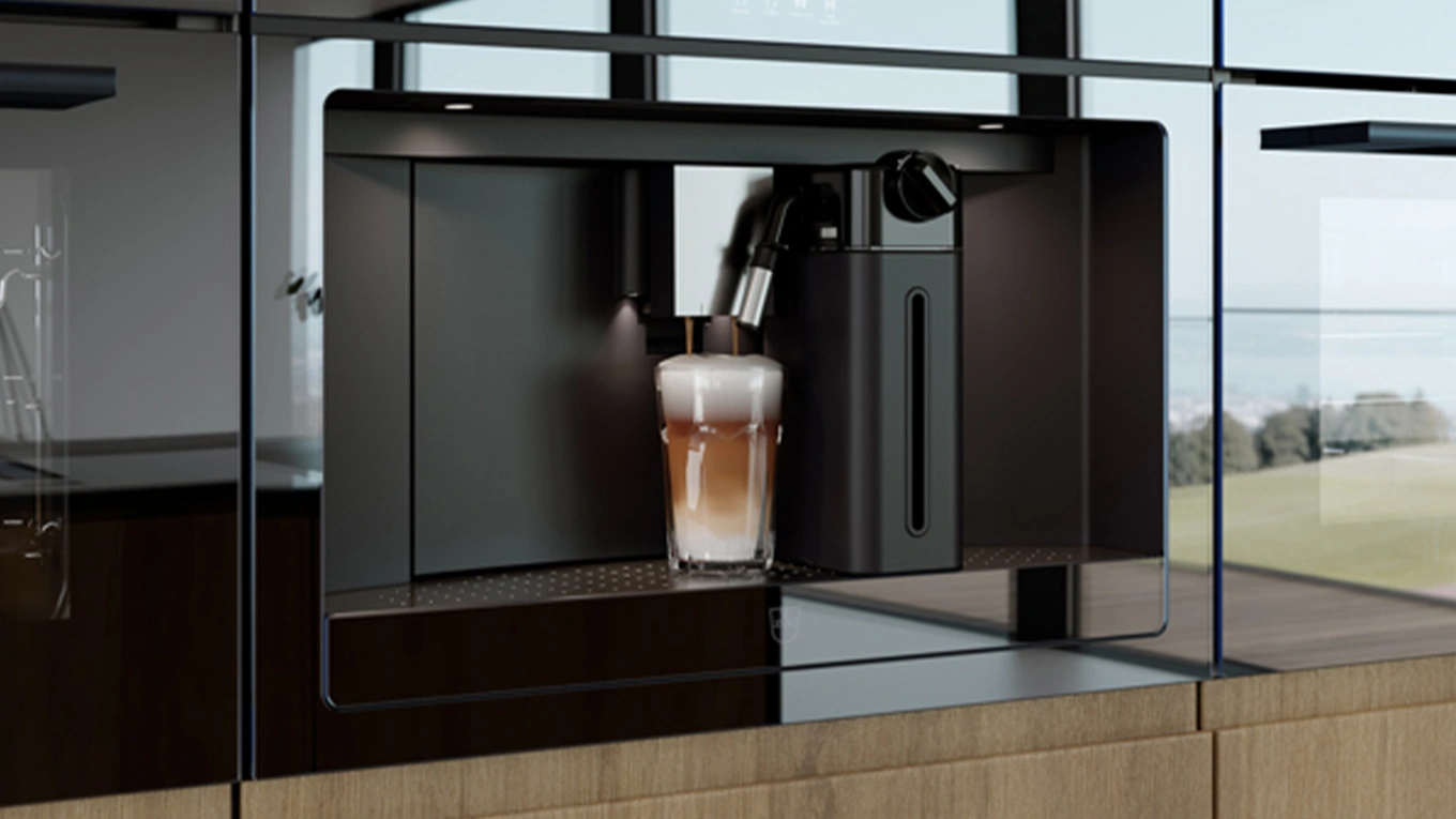 V-ZUG CoffeeCenter Kaffeevollautomat mit Milchschaum in drei Stufen für Latte Macchiato