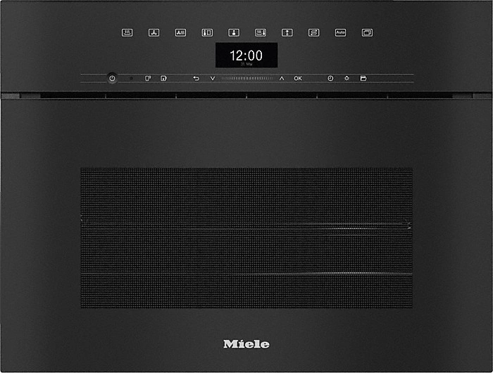 Miele DGC 7440 HCX Pro Griffloser Combi-Dampfgarer Obsidianschwarz