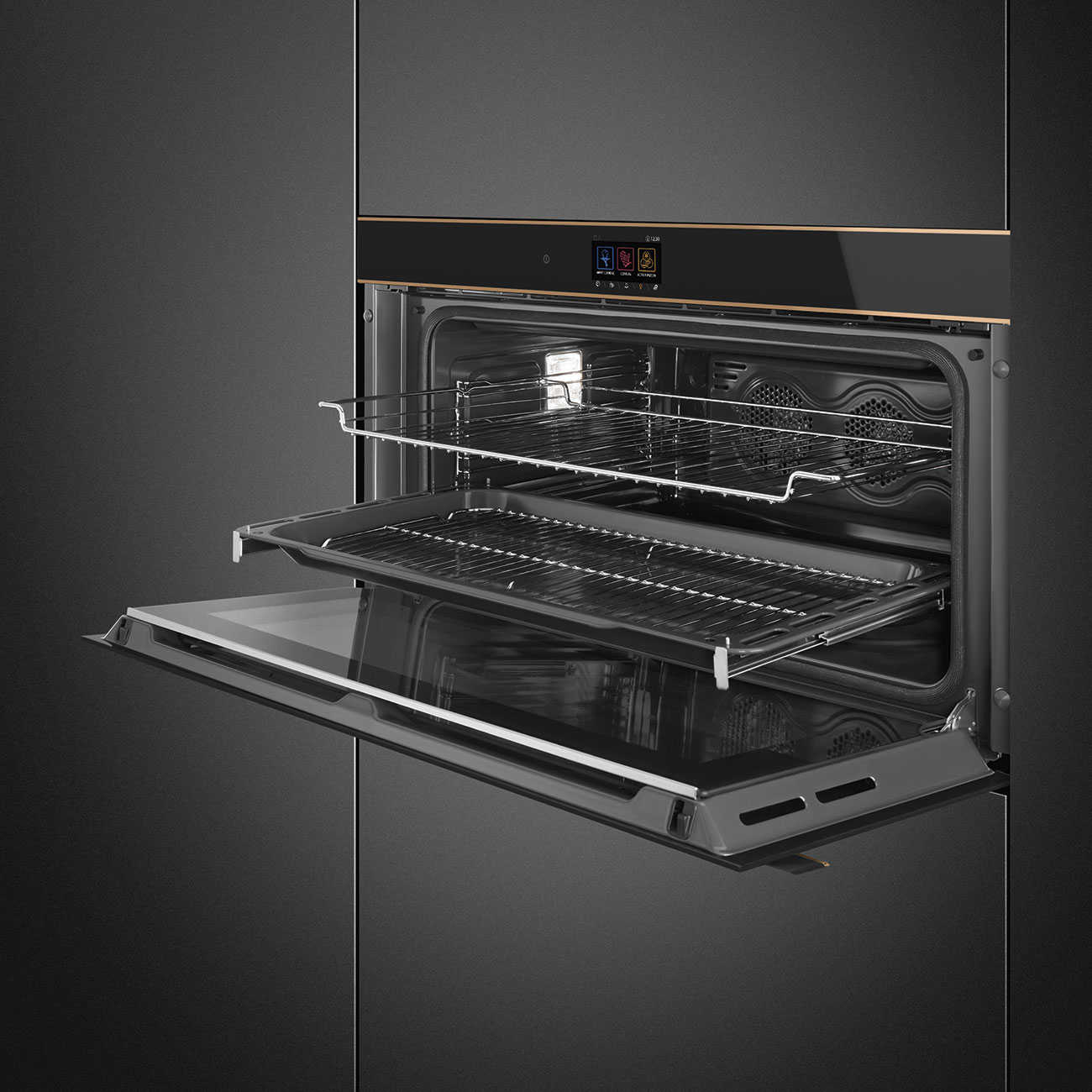 Smeg SFPR9604TNR Einbau-Backofen Schwarz