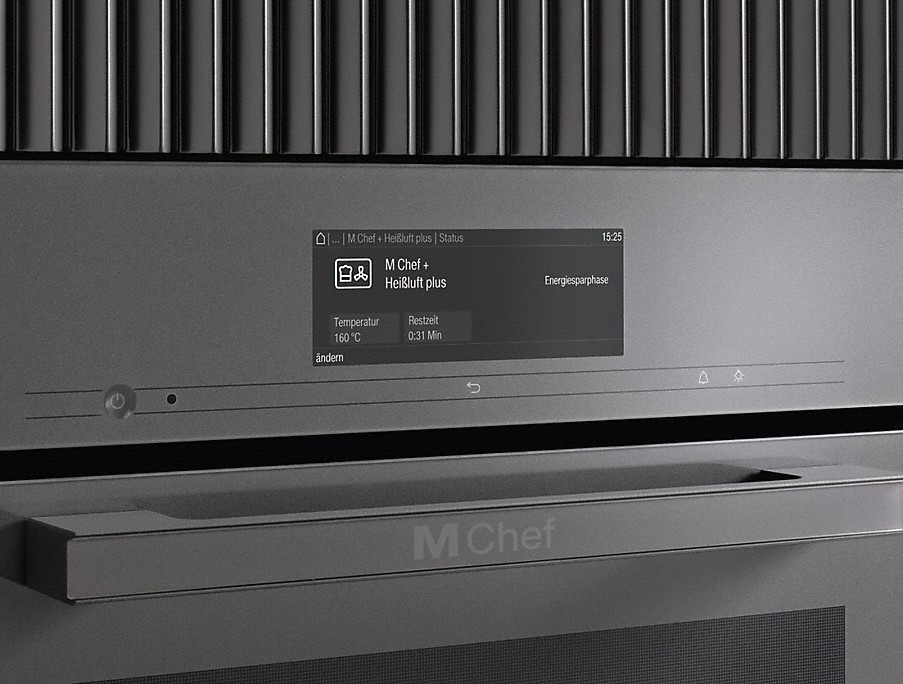 Miele Restwärme-Nutzung Miele Backofen Display mit restwärme nutzung