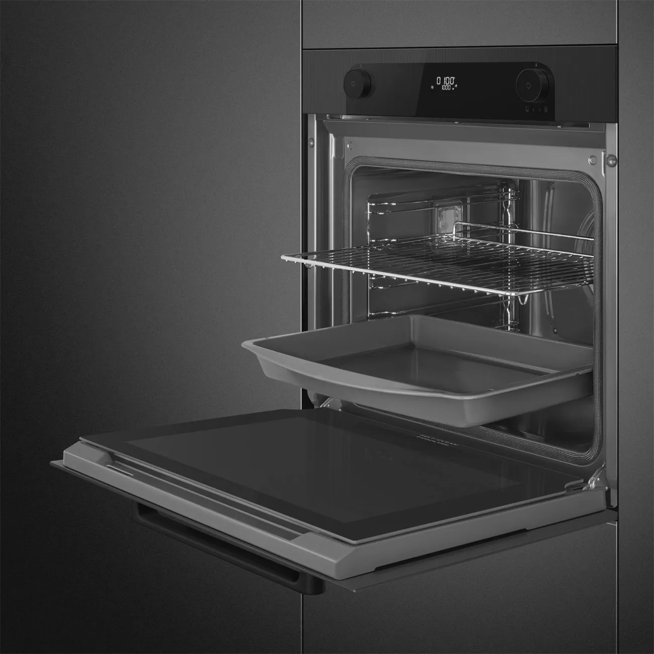 Smeg SOP6201S2B Einbau-Dampfbackofen Schwarz