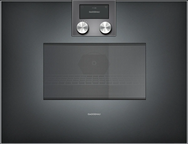 Gaggenau BM450100 Einbau-Backofen mit Mikrowellenfunktion Anthrazit