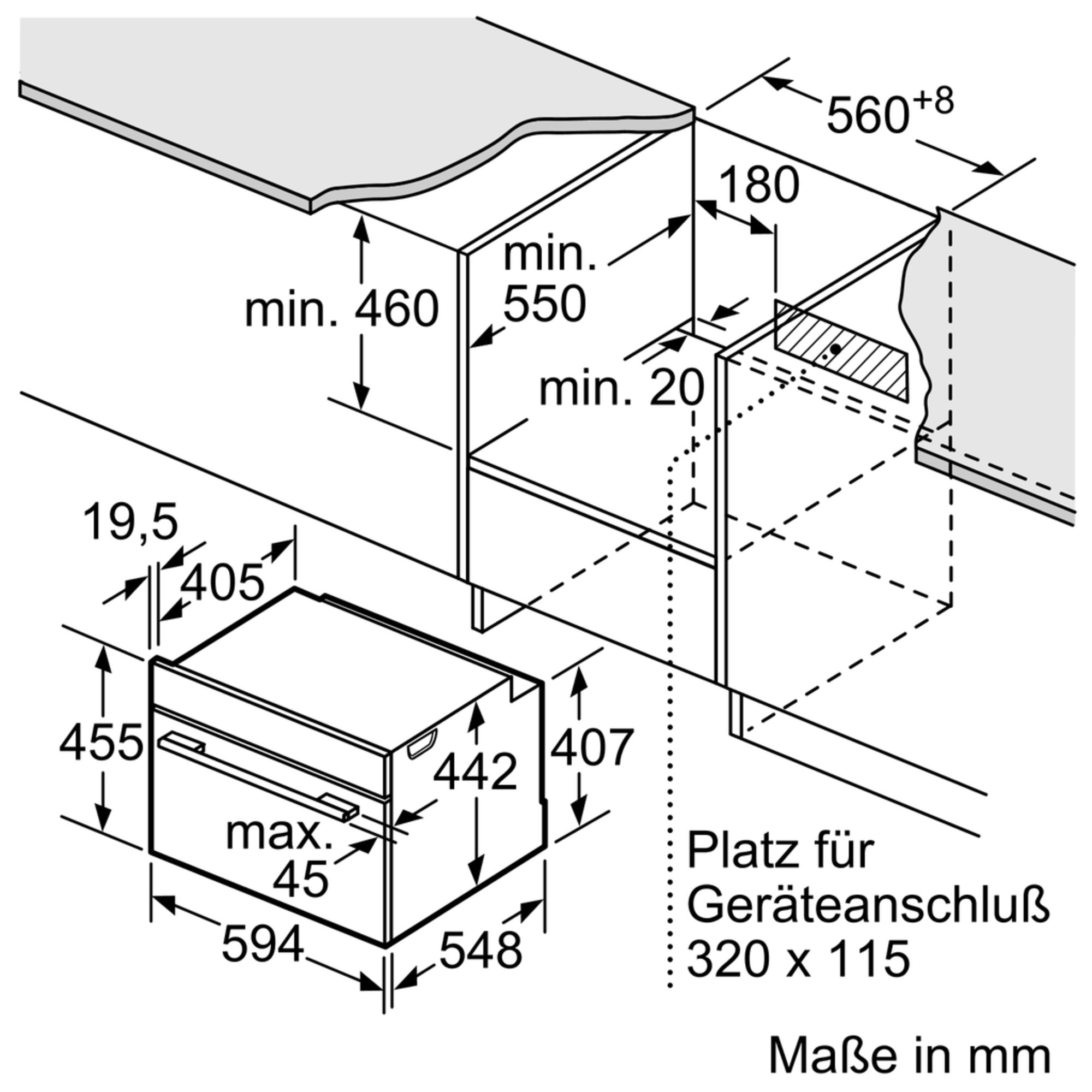 Siemens CN878G4B6 Kompakt-Backofen mit Mikrowelle Schwarz