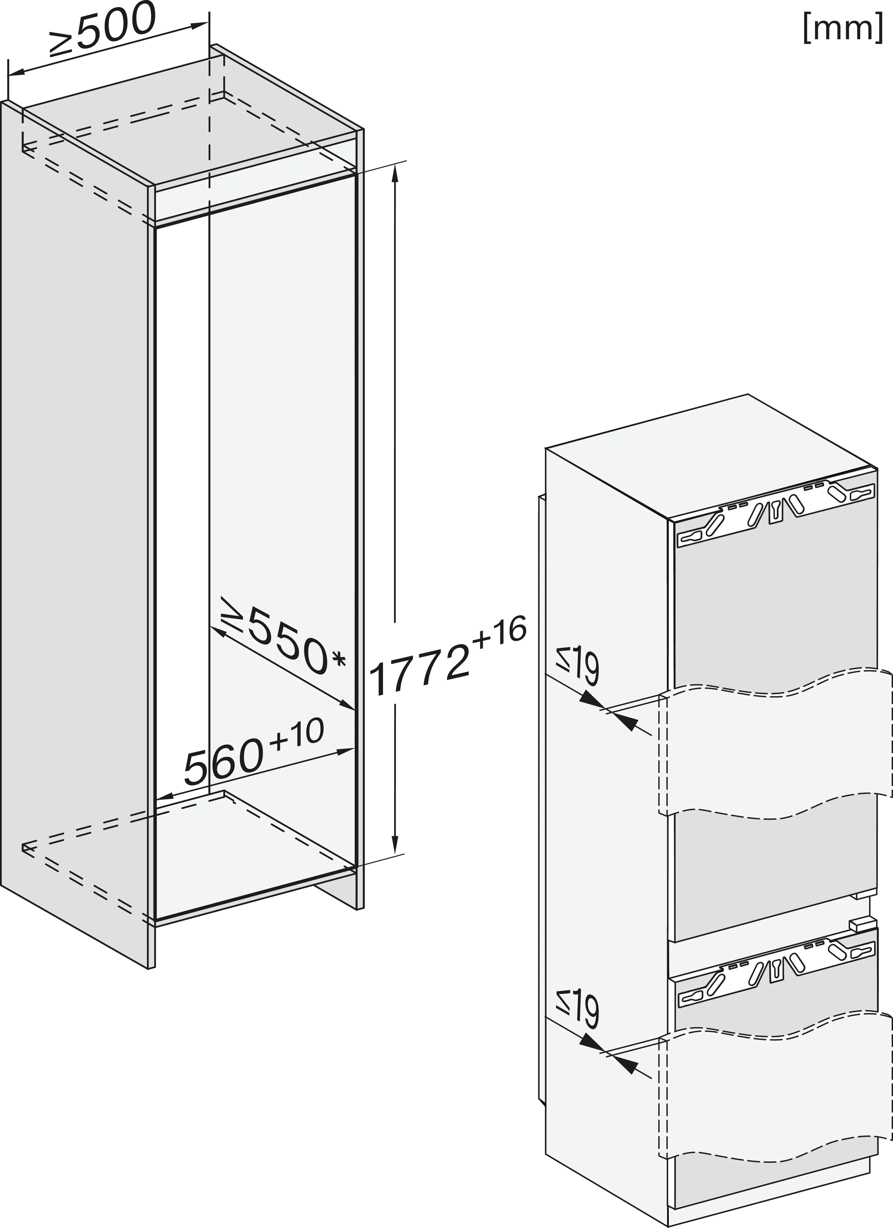 Miele KF 7742 C Einbau-Kühl-Gefrierkombination