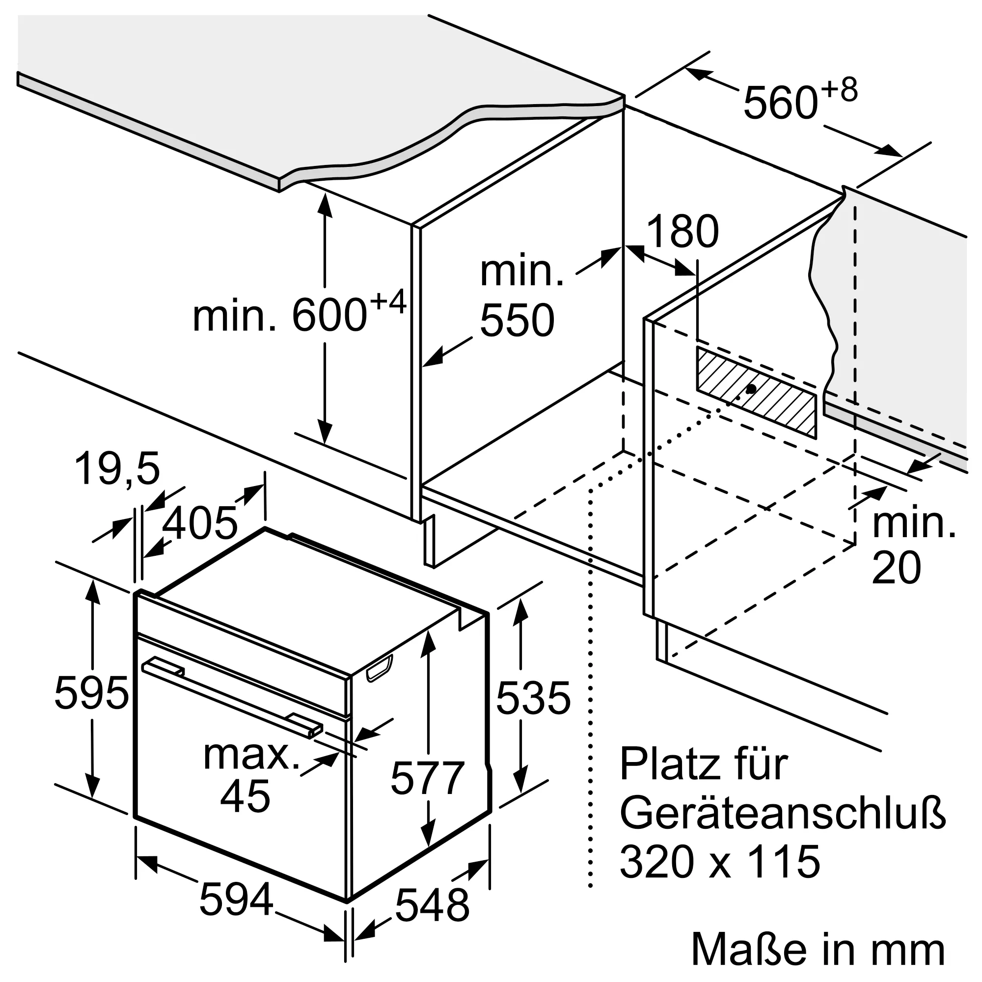 Bosch HSG7364B1 Einbau-Dampfbackofen Schwarz