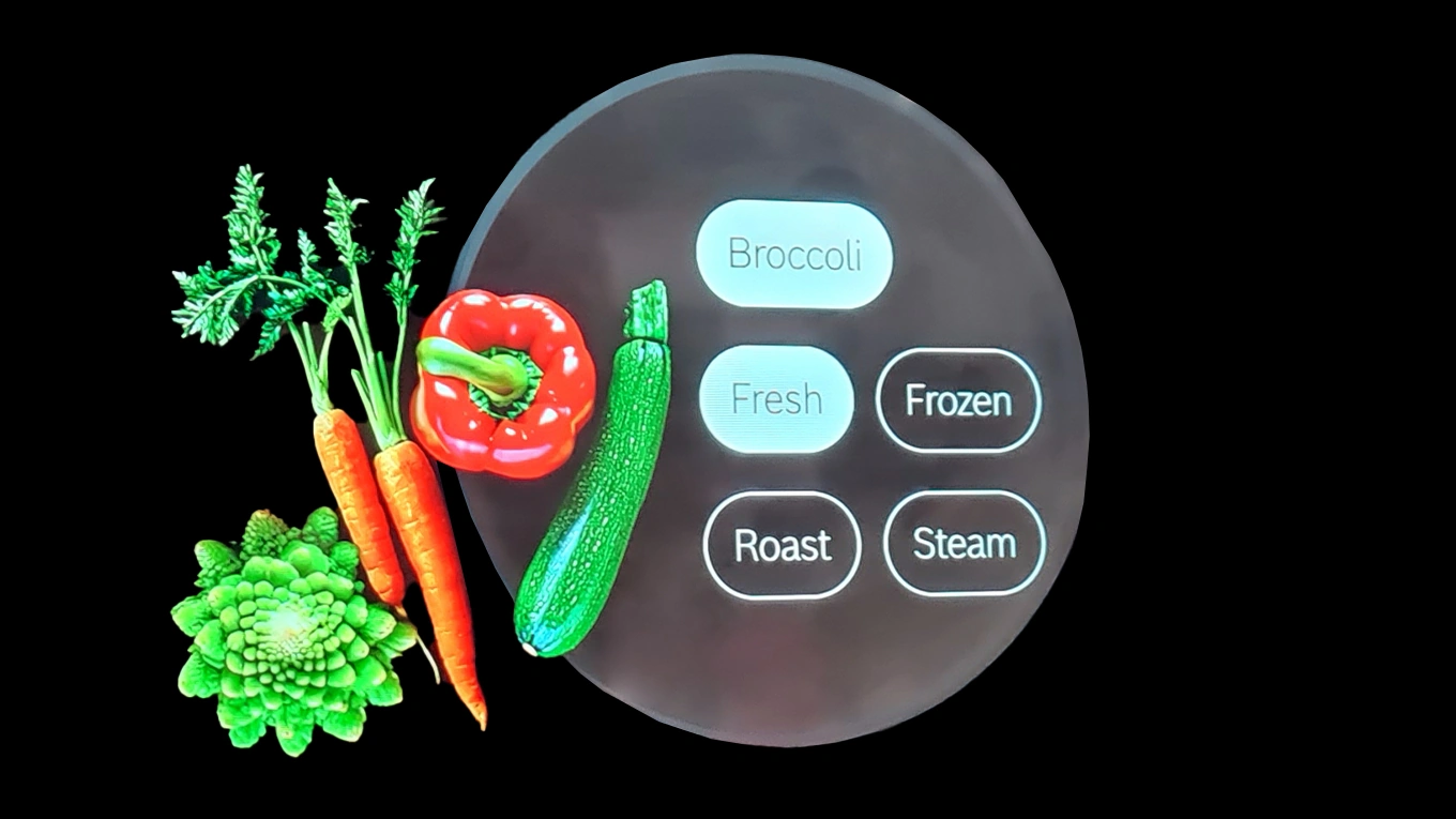 Bosch Serie 8 Backofen Gerichterkennung Bosch Backofen Display mit Gerichterkennung von Brokkoli