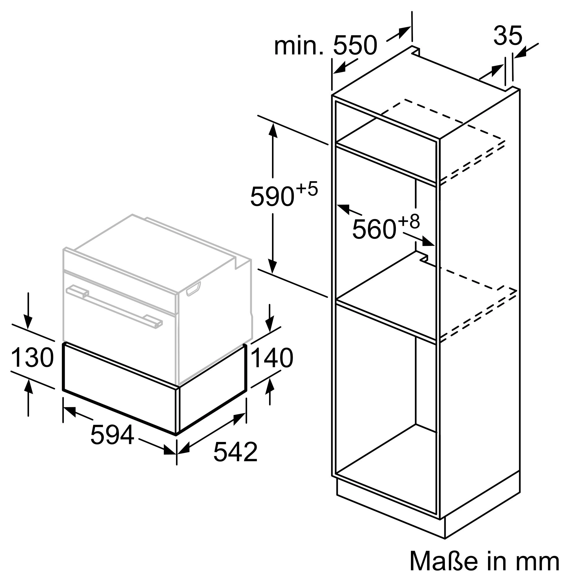 Siemens BV910E1B1 Einbau-Vakuumierschublade Schwarz