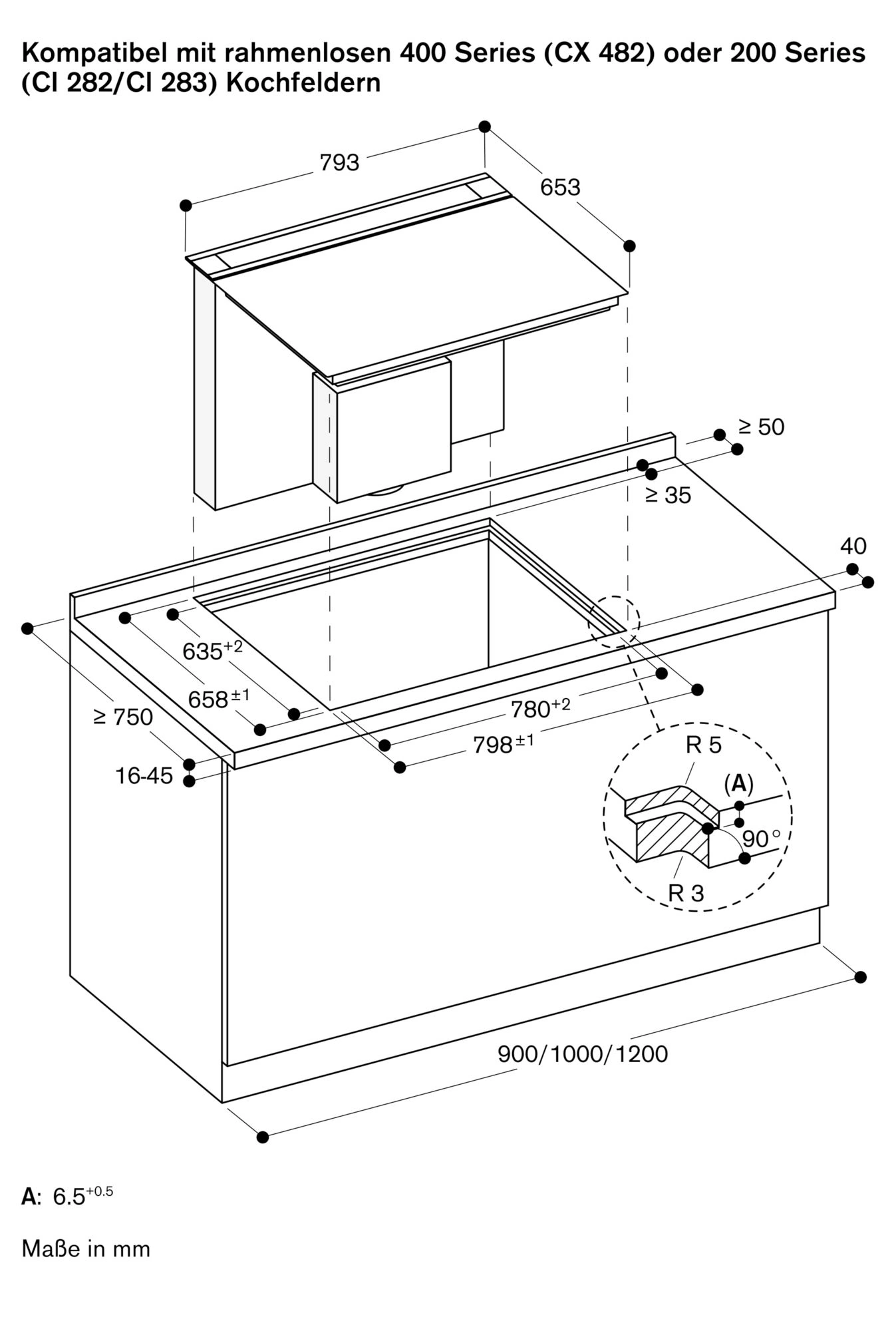 Gaggenau AL200180 Tischlüfter 