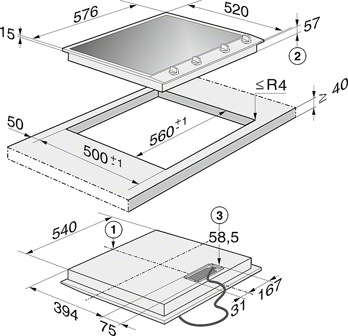 Miele CS 1234-1 I ProLine-Element Edelstahl