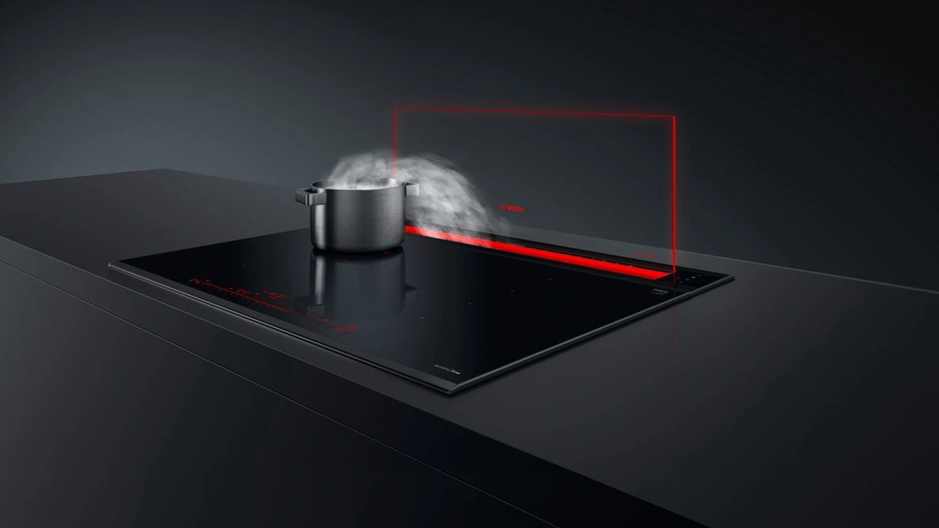 Glass downdraft from Bosch, Neff & Co.