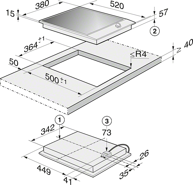 Miele CS 1222 ProLine-Element Edelstahl