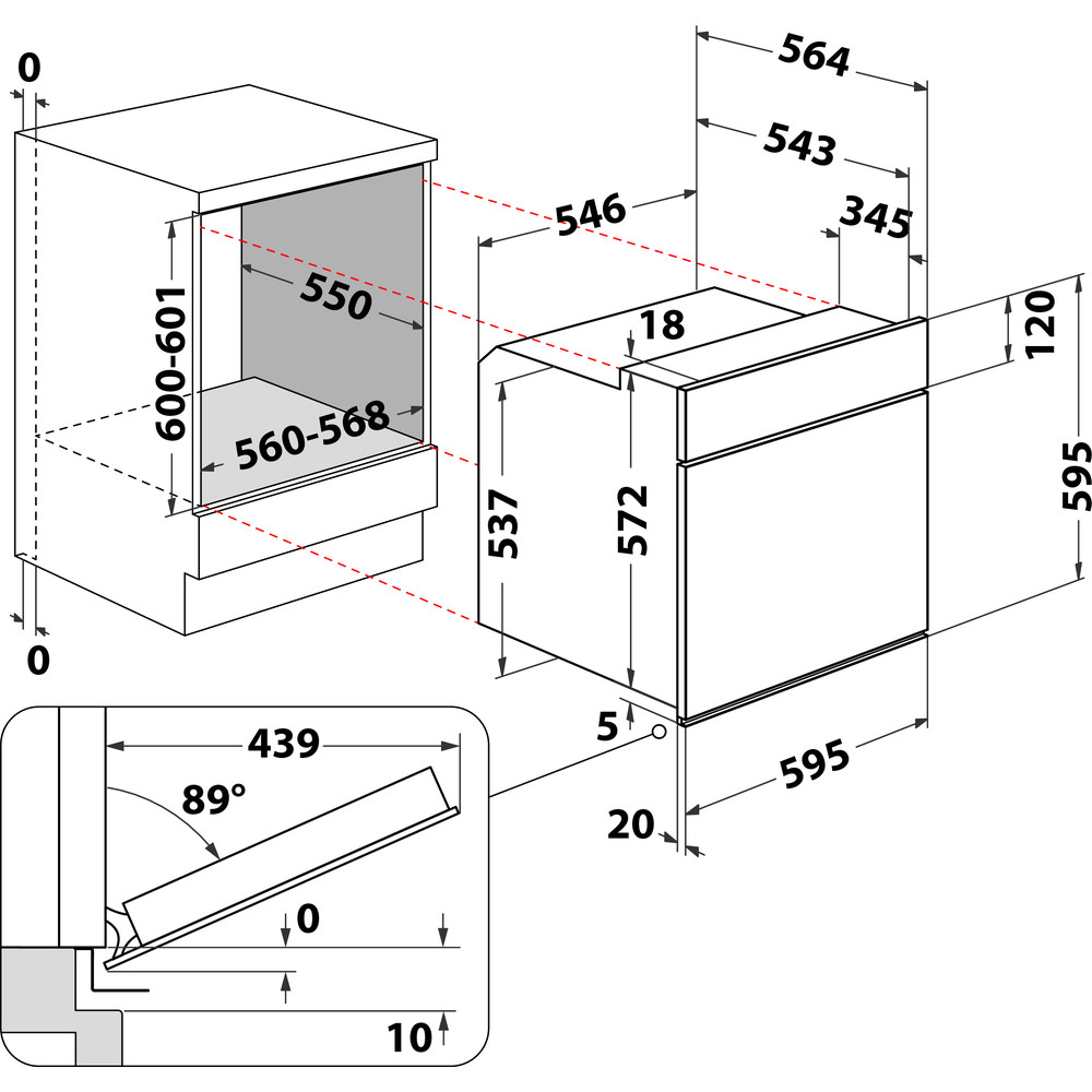 Bauknecht HIS3 EI8V2 IN Einbau-Backofen Edelstahl