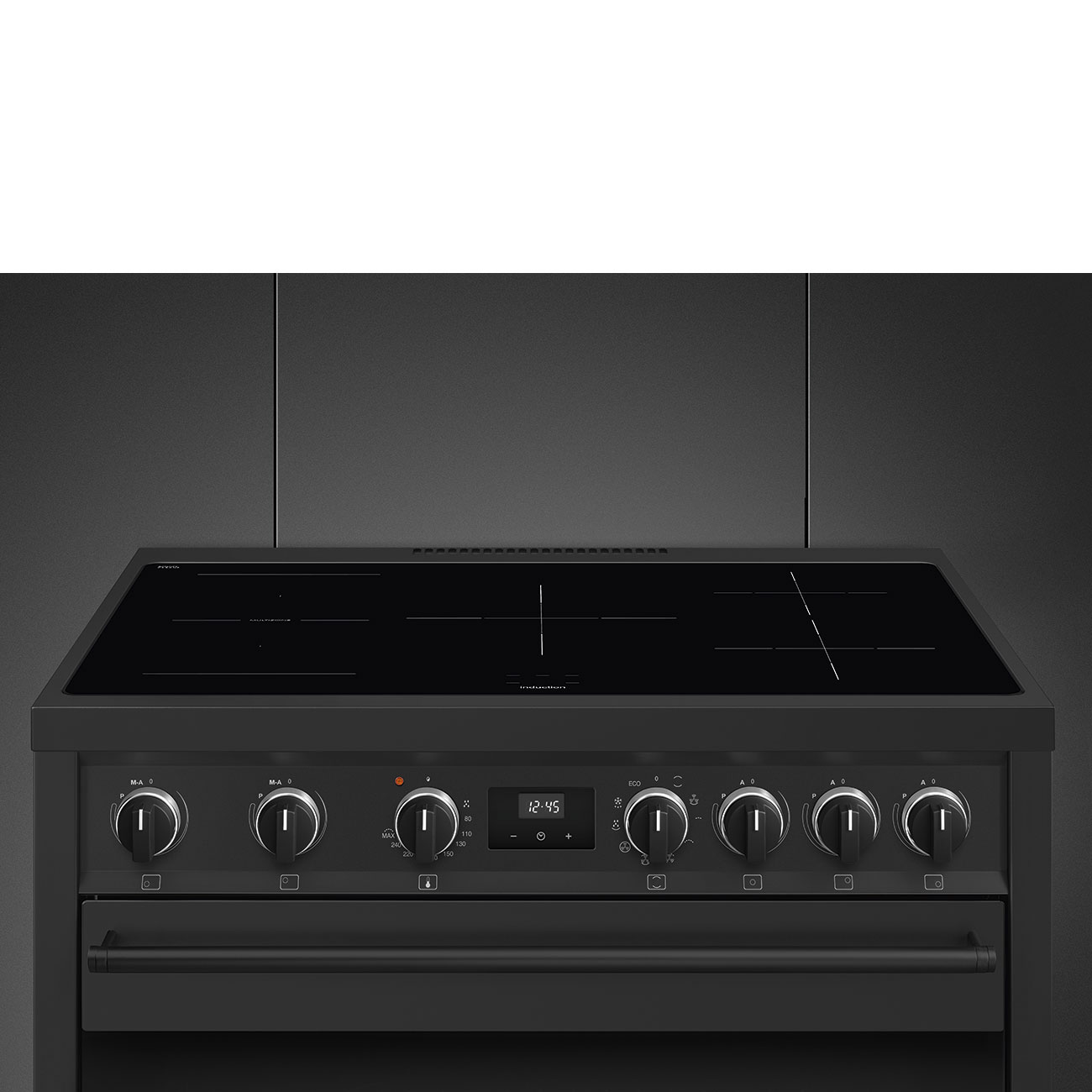 Smeg B95IMAN9 Induktions-Standherd Anthrazit