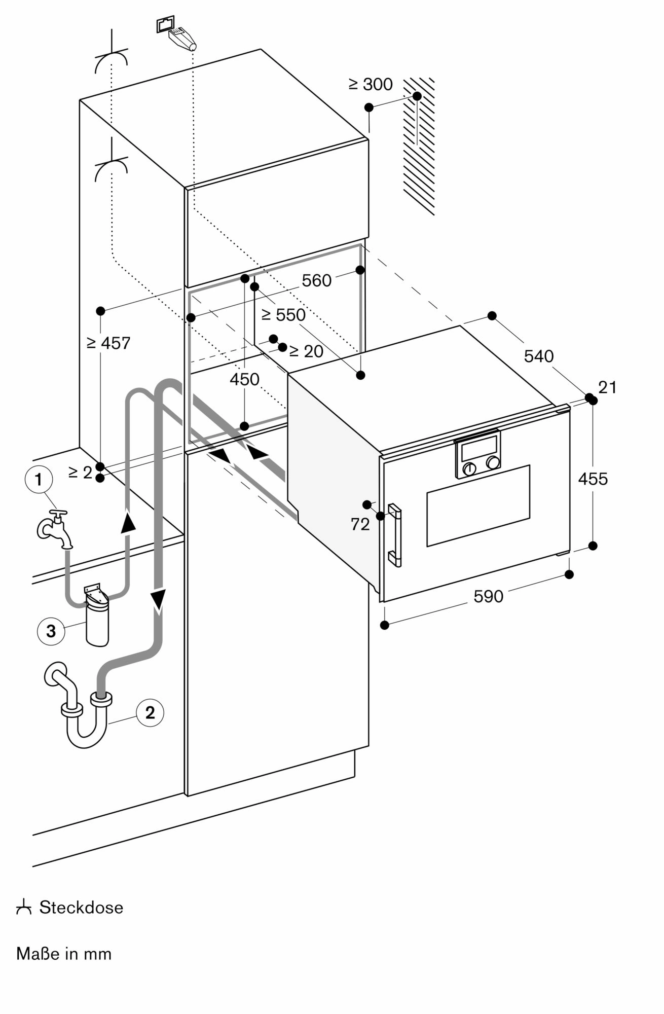 Gaggenau BSP271101 Einbau-Dampfbackofen Anthrazit