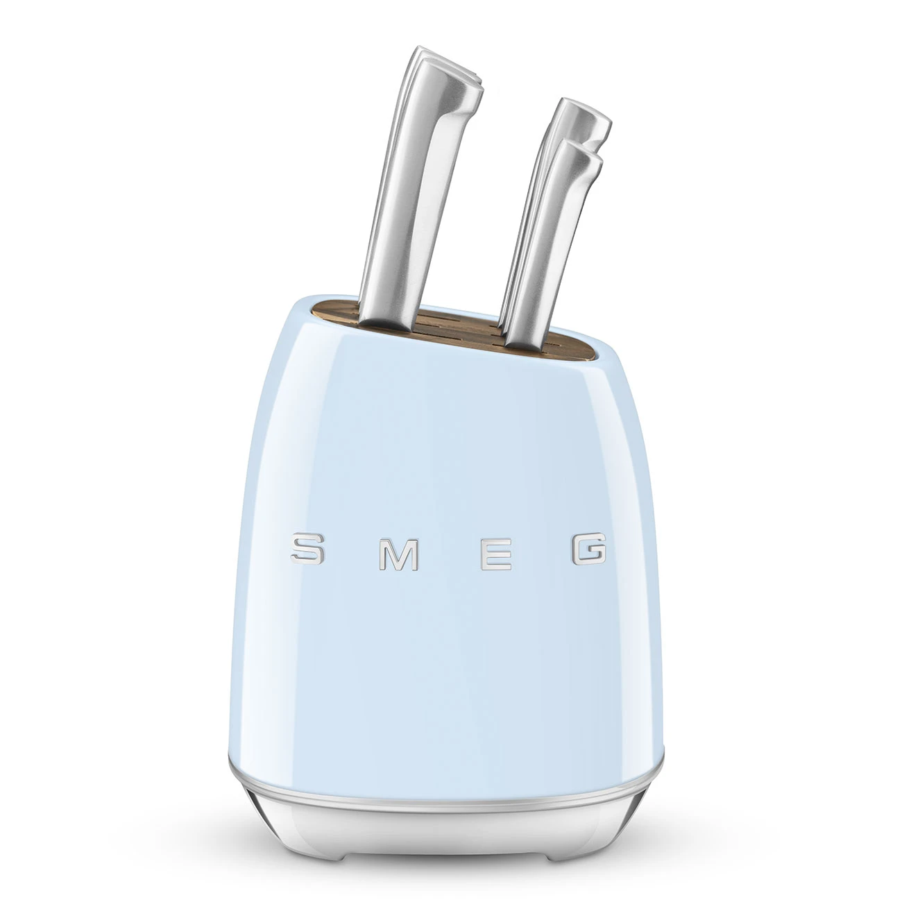 Smeg KBSF02PB Messerblock-Set Pastellblau