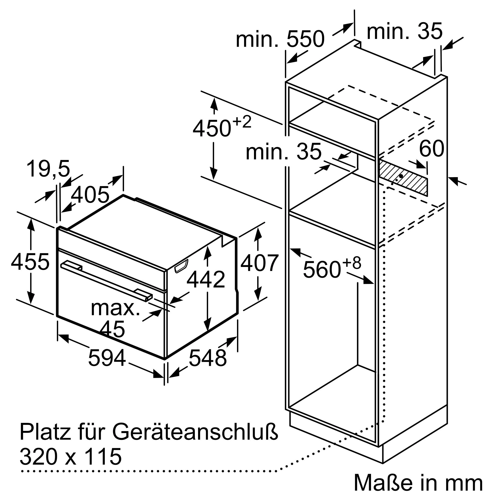 Siemens CB974GKB1 Einbau-Kompakt-Backofen Schwarz