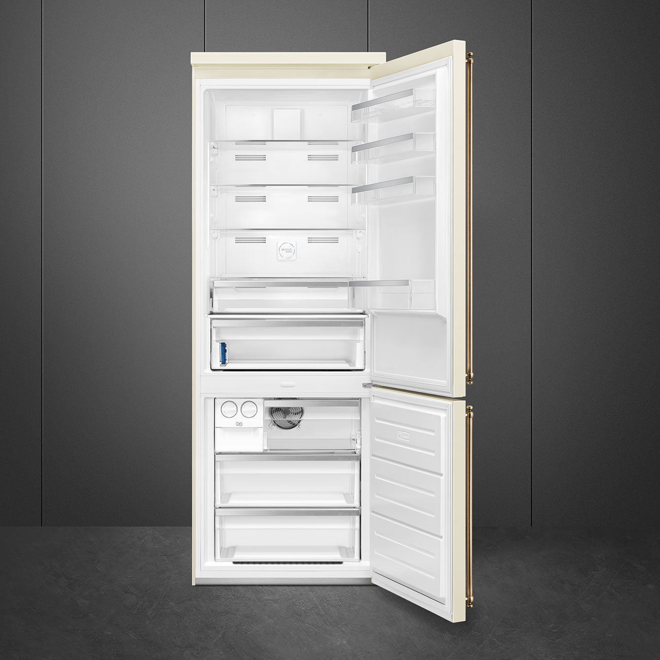 [Zweite Wahl] Smeg FA8005RPO5 Stand-Kühl-Gefrierkombination Creme