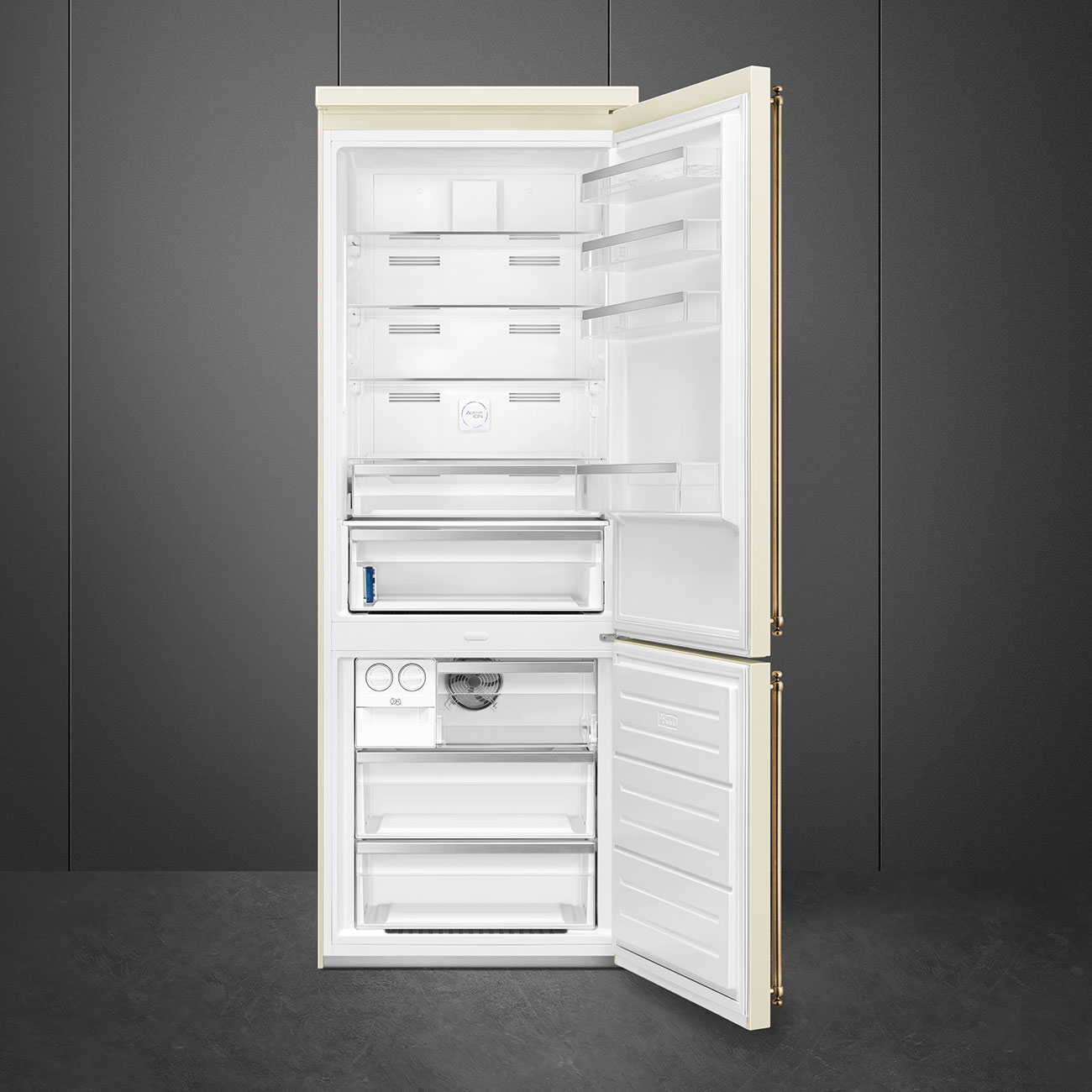 Smeg FA8005RPO5 Stand-Kühl-Gefrierkombination Creme