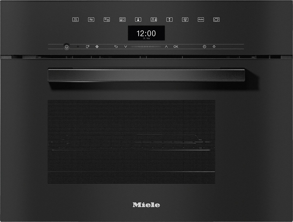 Miele DGM 7440 Dampfgarer mit Mikrowelle Obsidianschwarz