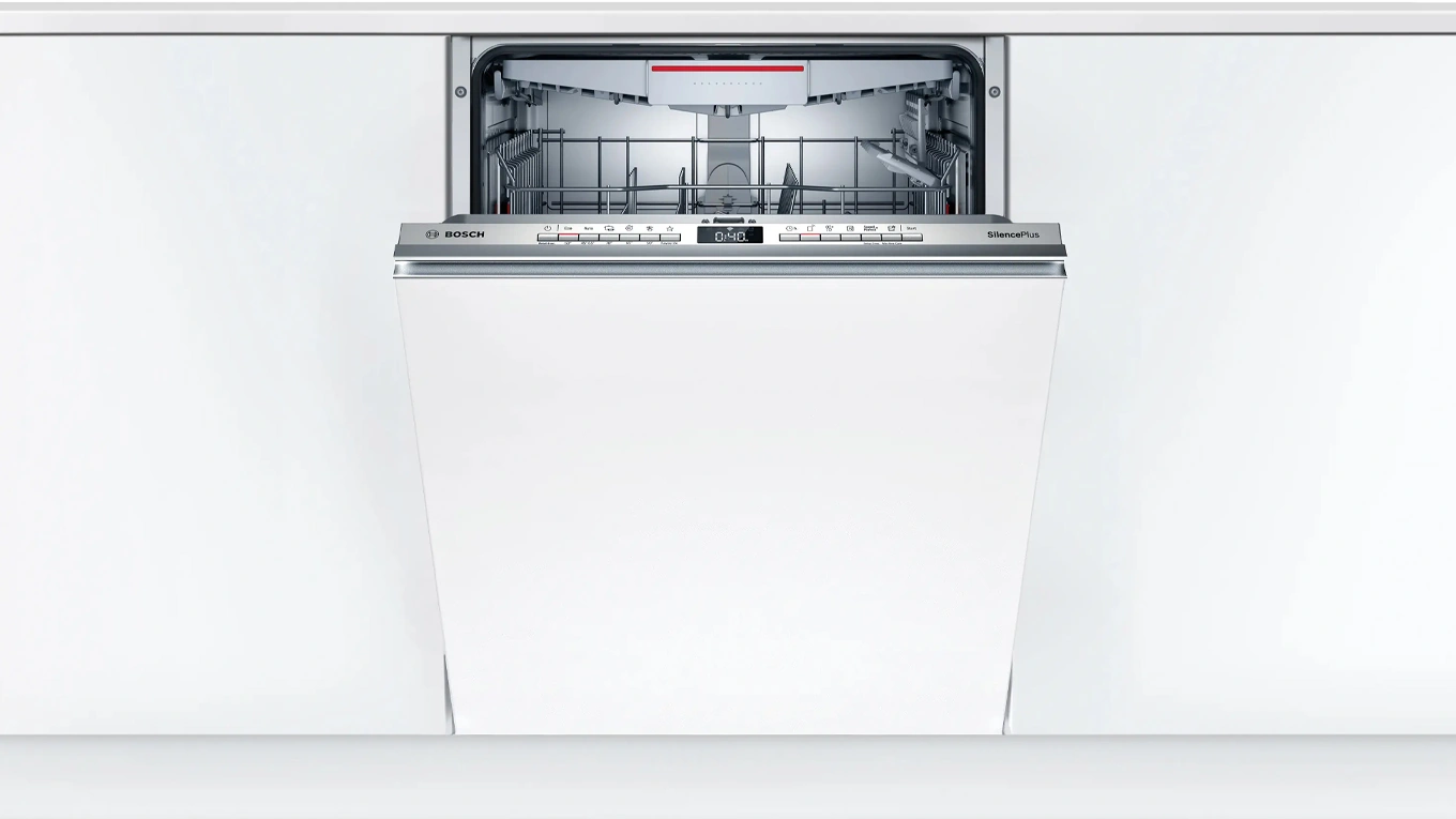 bosch-SBV4HCX48E geschirrspüler vollintegriert bosch-SBV4HCX48E geschirrspüler vollintegriert in einer weißen grifflosen küche