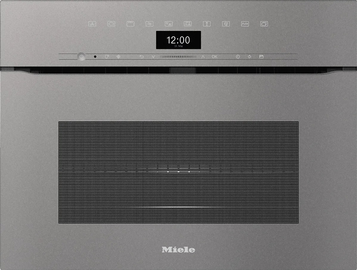 Miele H 7440 BMX Griffloser Kompakt-Backofen mit Mikrowelle Graphitgrau Miele H 7440 BMX Griffloser Kompakt-Backofen mit Mikrowelle Graphitgrau