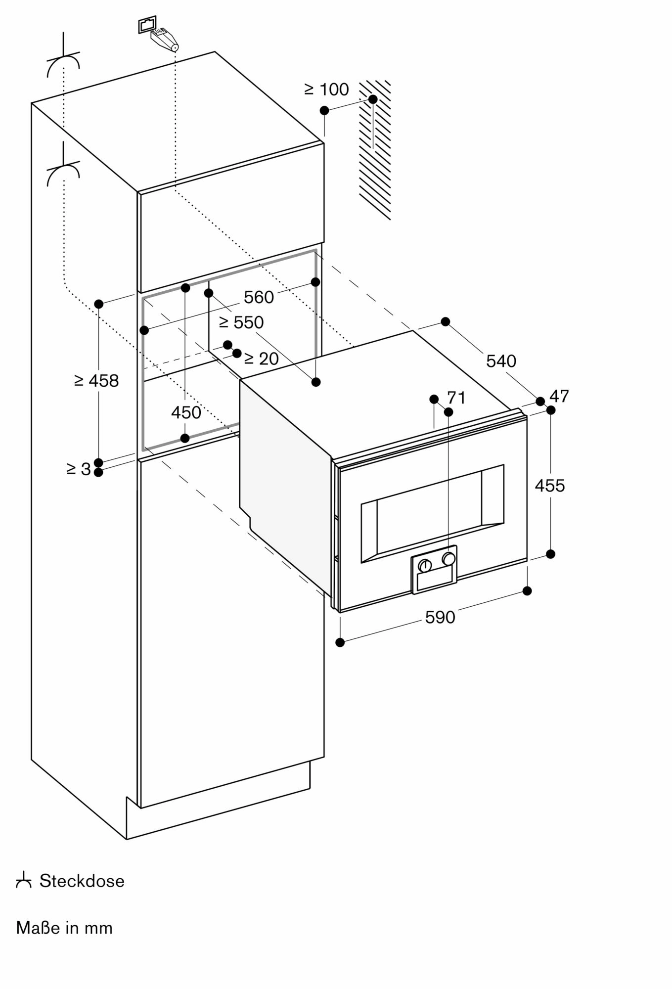 Gaggenau BS450111 Einbau-Dampfbackofen Edelstahl