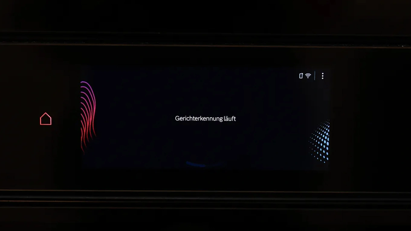 Bosch Serie 8 Backofen mit Gerichterkennung Display mit Gerichterkennung beim Bosch Serie 8 Backofen