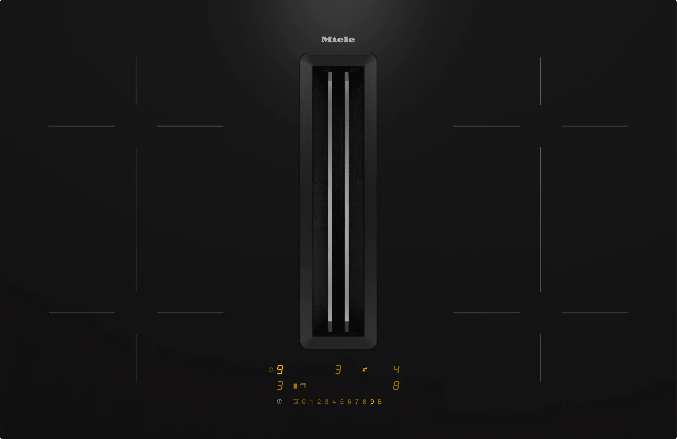 Miele KMDA 7473 FL-1 Silence Herdunabhängiges Induktionskochfeld mit Tischlüfter Schwarz Miele KMDA 7473 FL-1 Silence Herdunabhängiges Induktionskochfeld mit Tischlüfter Schwarz