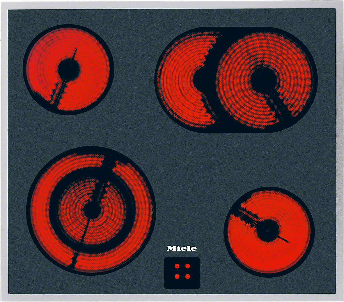 Miele KM 6013 LPT Herdgesteuertes Elektrokochfeld Edelstahl