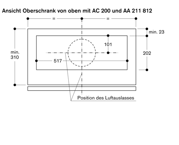 Gaggenau AC200191 Lüfterbaustein Edelstahl