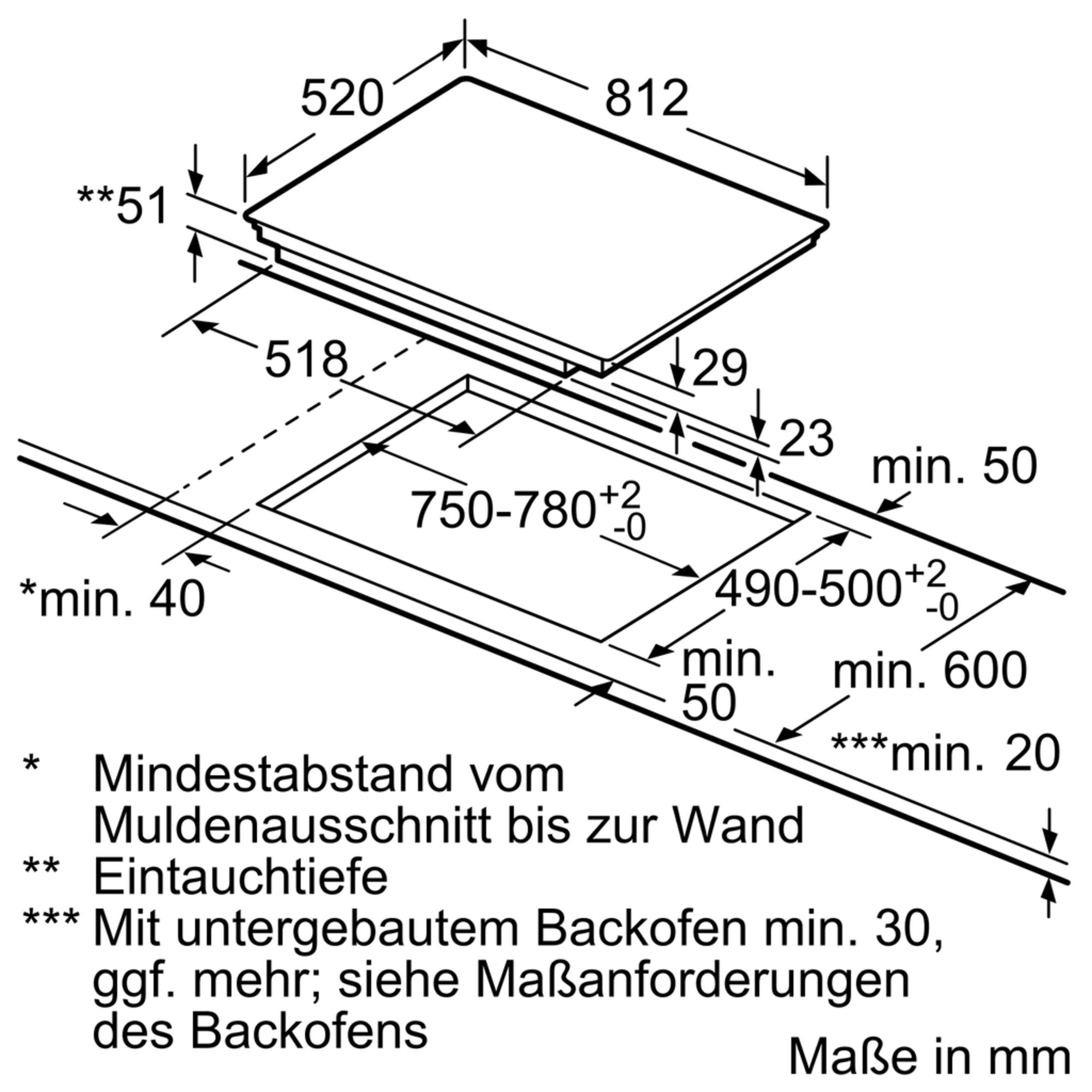 Siemens EH875FFB1E Einbau-Induktionskochfeld Schwarz