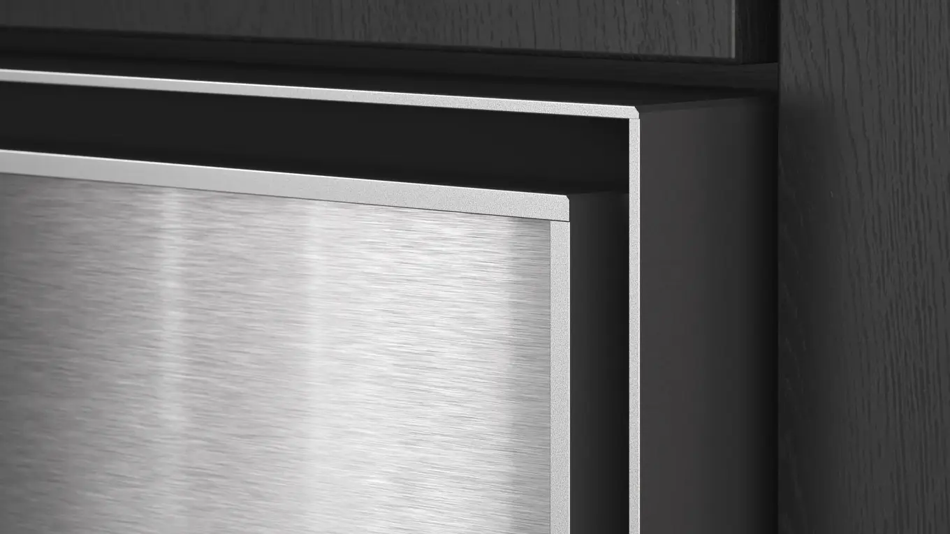 edelstahl rahmen am gaggenau expressive backofen