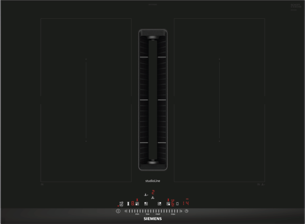 Siemens ED777FQ25E Induktionskochfeld mit integriertem Wrasenabzug Schwarz